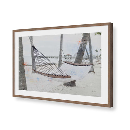 [Color:Walnut], Picture of art in a Walnut frame of the corner