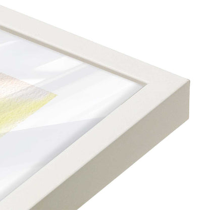 [Color:Opaque White], Picture of art in a Opaque White frame at an angle