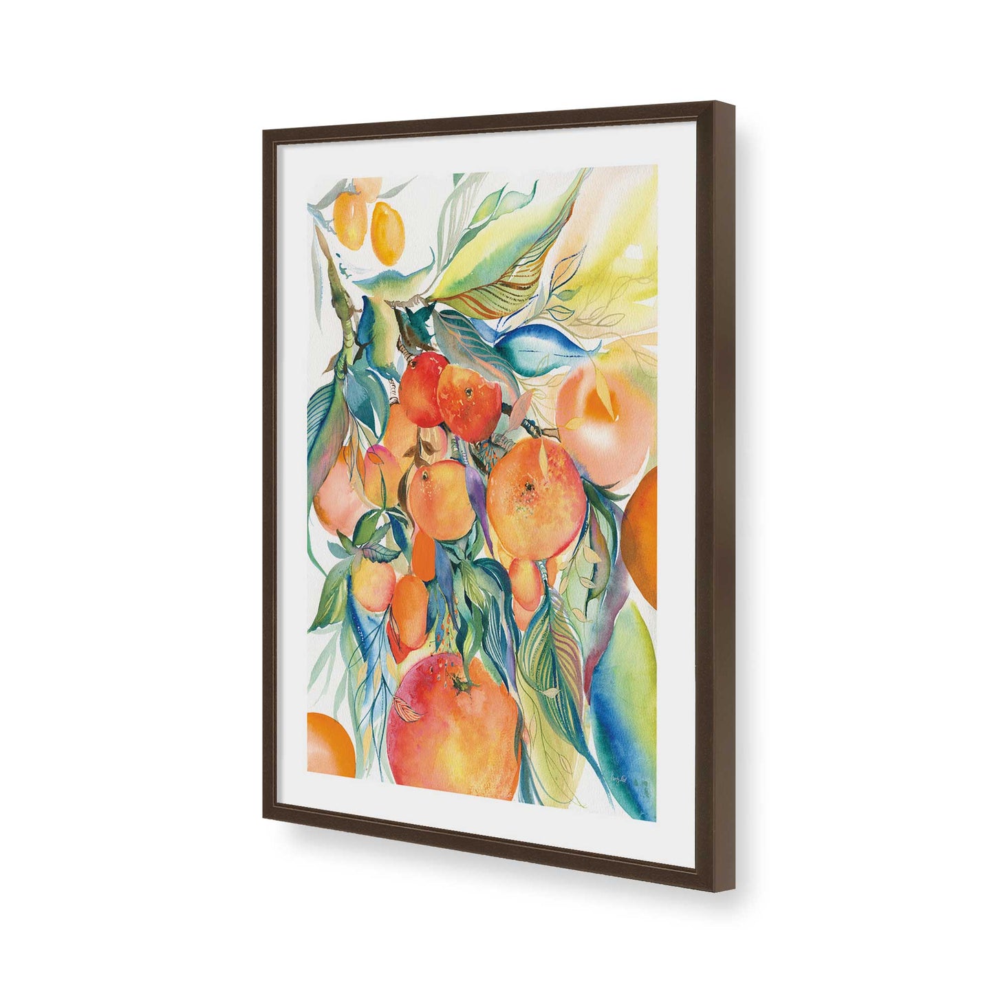 [Color:Belvinder Brown], Picture of art in a Belvinder Brown frame of the corner