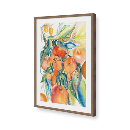 [Color:Walnut], Picture of art in a Walnut frame of the corner