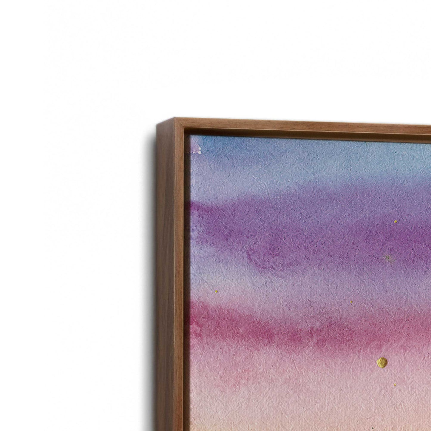 [Color:Walnut], Picture of art in a Walnut frame at an angle