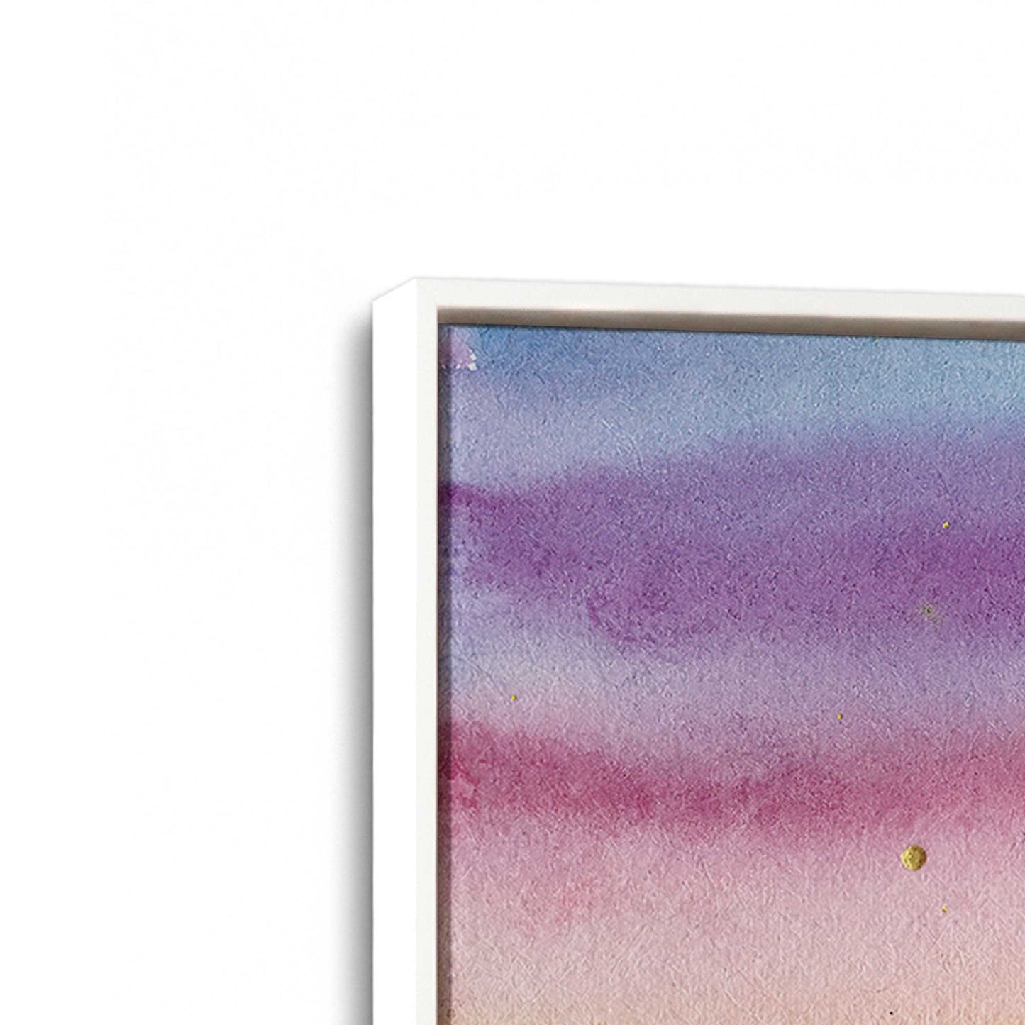 [Color:Opaque White], Picture of art in a White frame at an angle