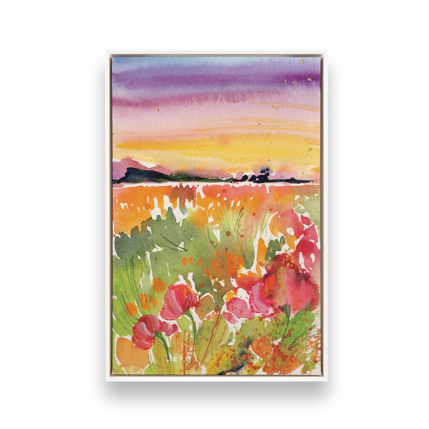 [Color:Opaque White], Picture of art in a White frame
