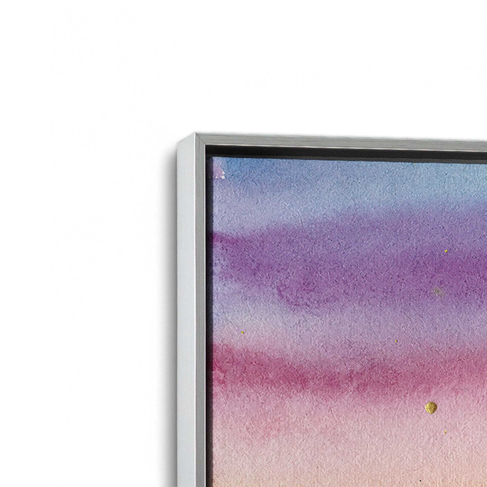 [Color:Polished Chrome], Picture of art in a Polished Chrome frame at an angle