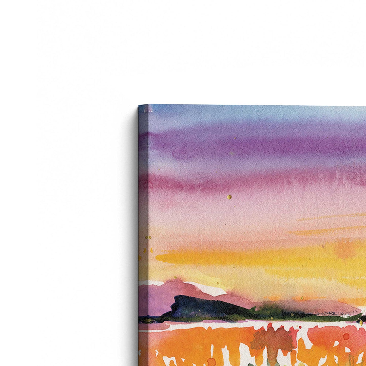 [Color:Stretched Canvas], Picture of the corner of the art