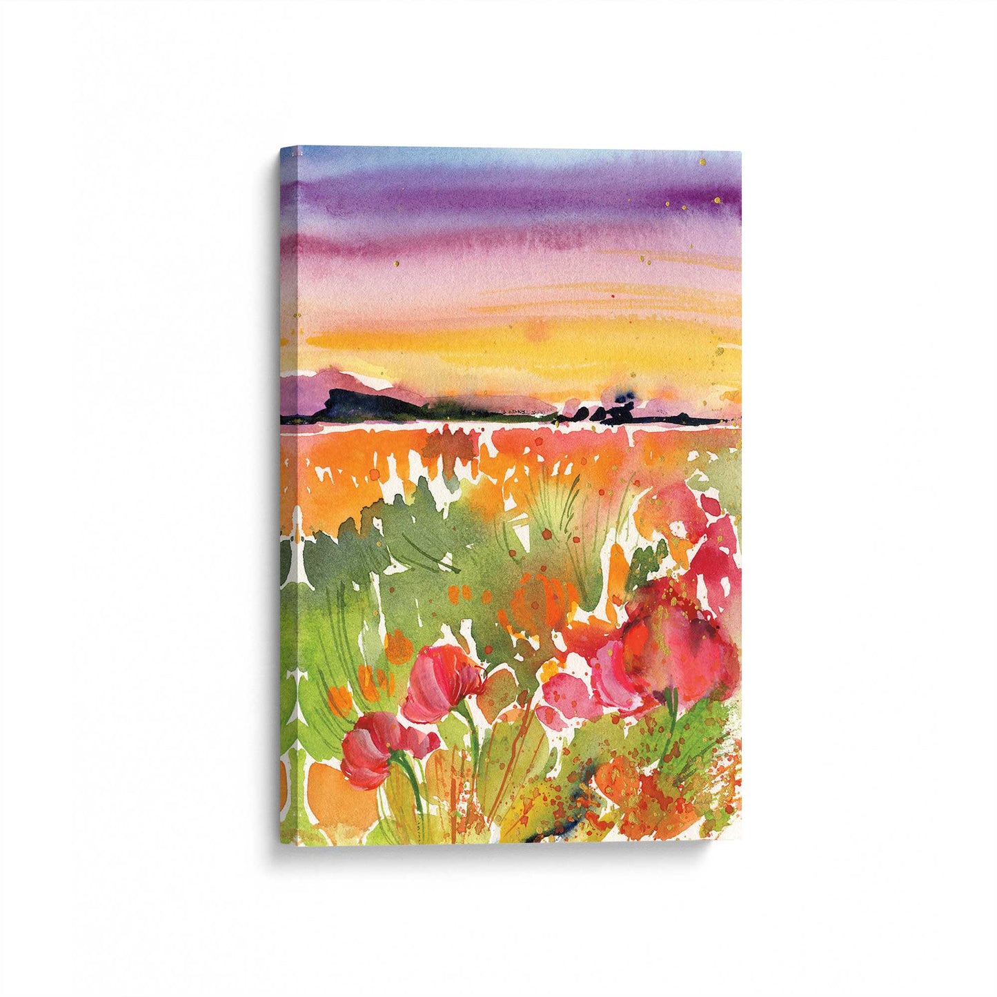 [Color:Stretched Canvas], Picture of art at an angle