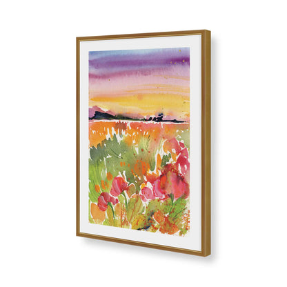 [Color:Polished Gold], Picture of art in a Polished Gold frame of the corner