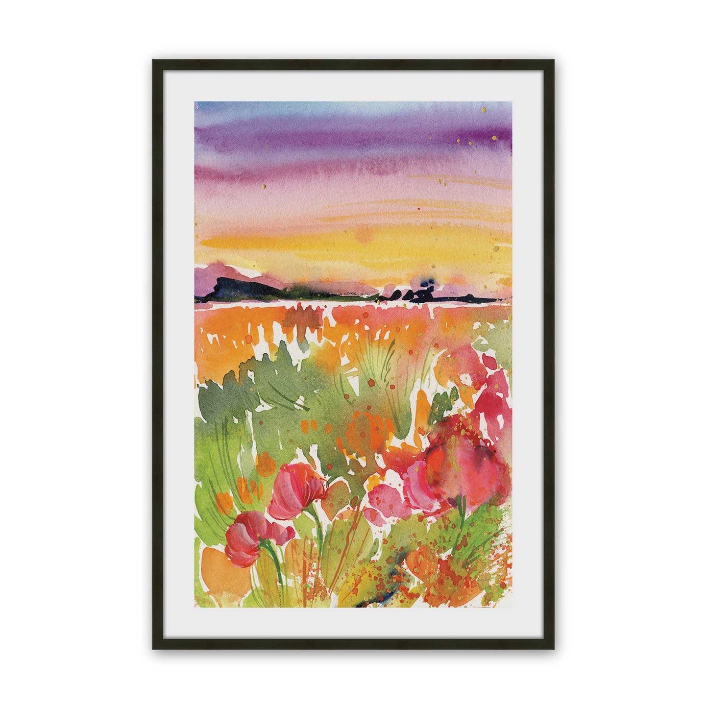 [Color:Satin Black], Picture of art in a Satin Black frame