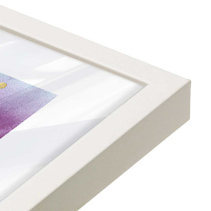 [Color:Opaque White], Picture of art in a Opaque White frame at an angle