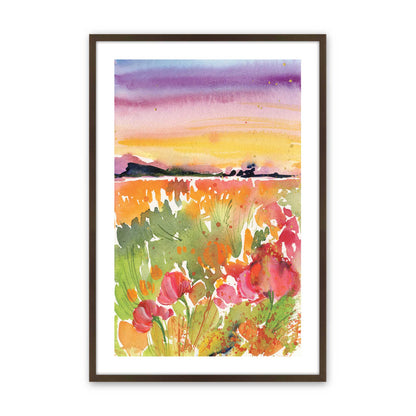 [Color:Brown], Picture of art in a Brown frame
