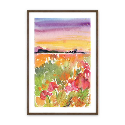 [Color:Walnut], Picture of art in a Walnut frame