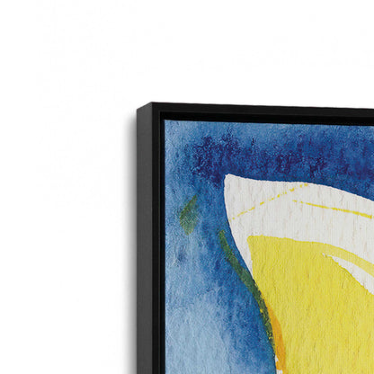 [Color:Satin Black], Picture of art in a Satin Black frame at an angle