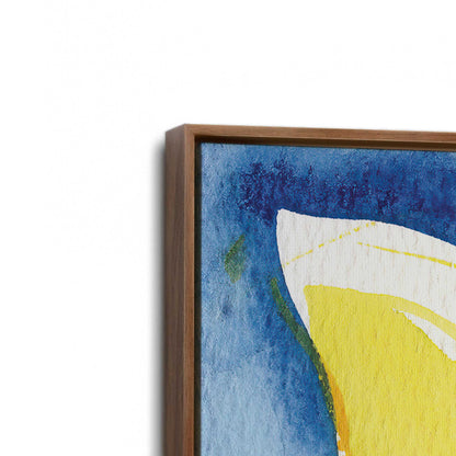 [Color:Walnut], Picture of art in a Walnut frame at an angle
