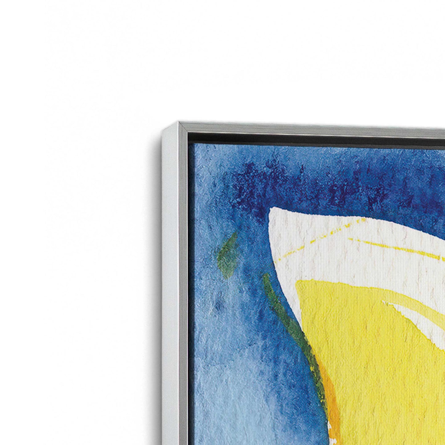 [Color:Polished Chrome], Picture of art in a Polished Chrome frame at an angle