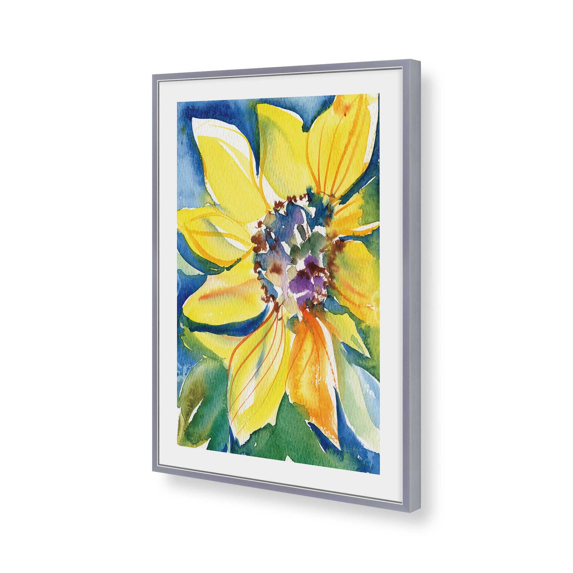 [Color:Polished Chrome], Picture of art in a Polished Chrome frame of the corner