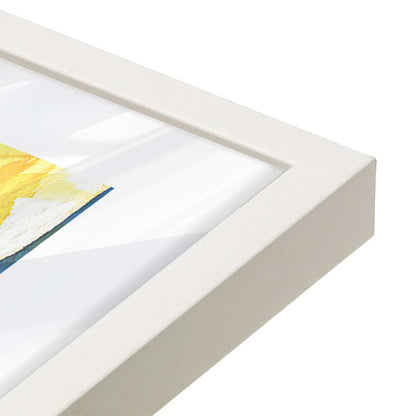 [Color:Opaque White], Picture of art in a Opaque White frame at an angle
