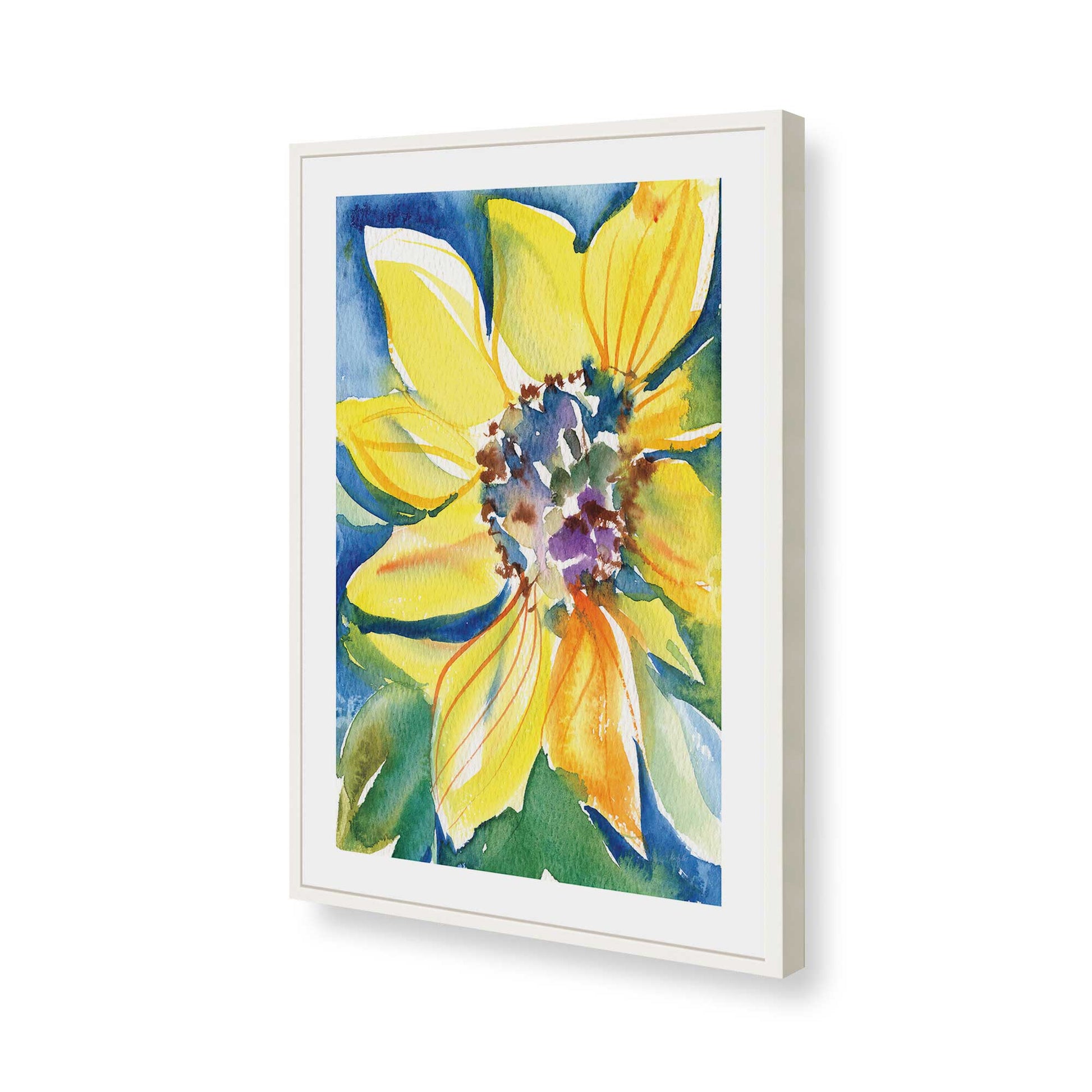 [Color:Opaque White], Picture of art in a Opaque White frame of the corner