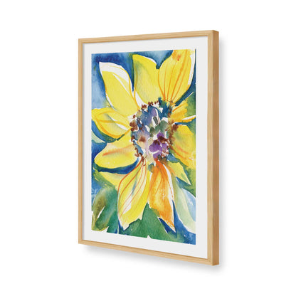 [Color:American Maple], Picture of art in a American Maple frame of the corner