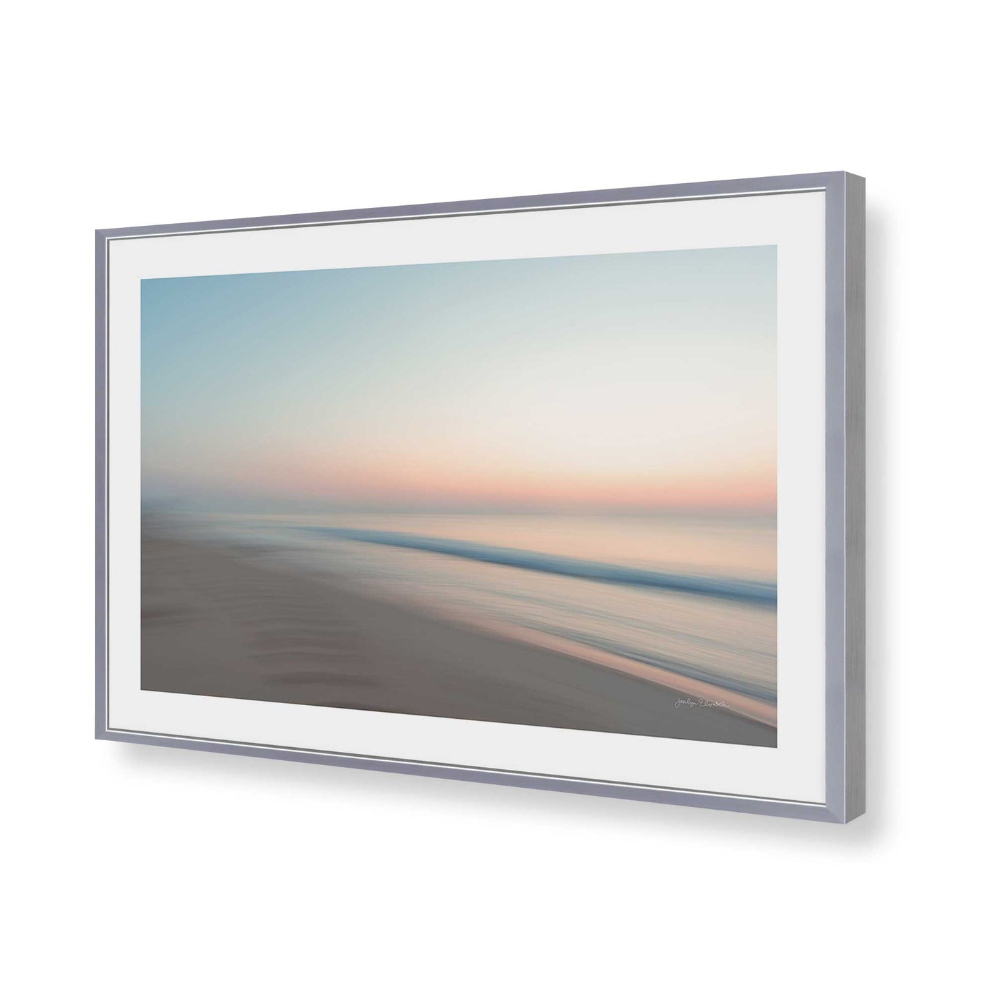 [Color:Polished Chrome], Picture of art in a Polished Chrome frame of the corner