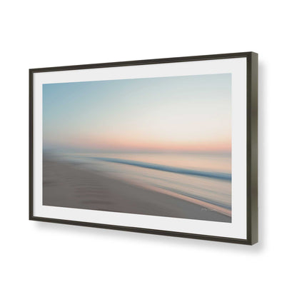 [Color:Satin Black], Picture of art in a Satin Black frame of the corner