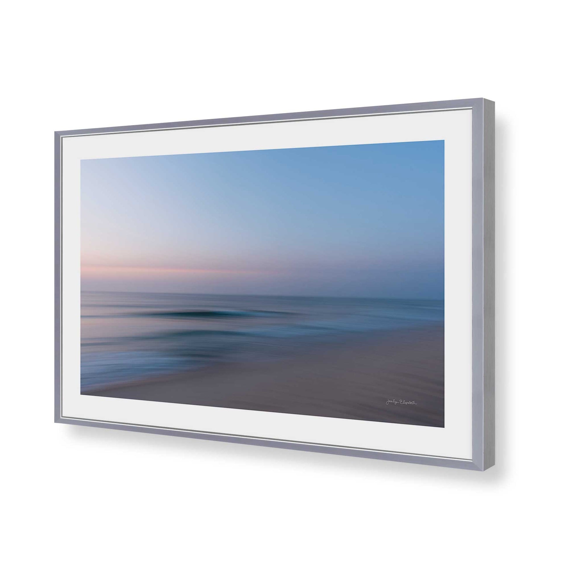 [Color:Polished Chrome], Picture of art in a Polished Chrome frame of the corner