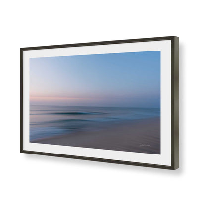 [Color:Satin Black], Picture of art in a Satin Black frame of the corner