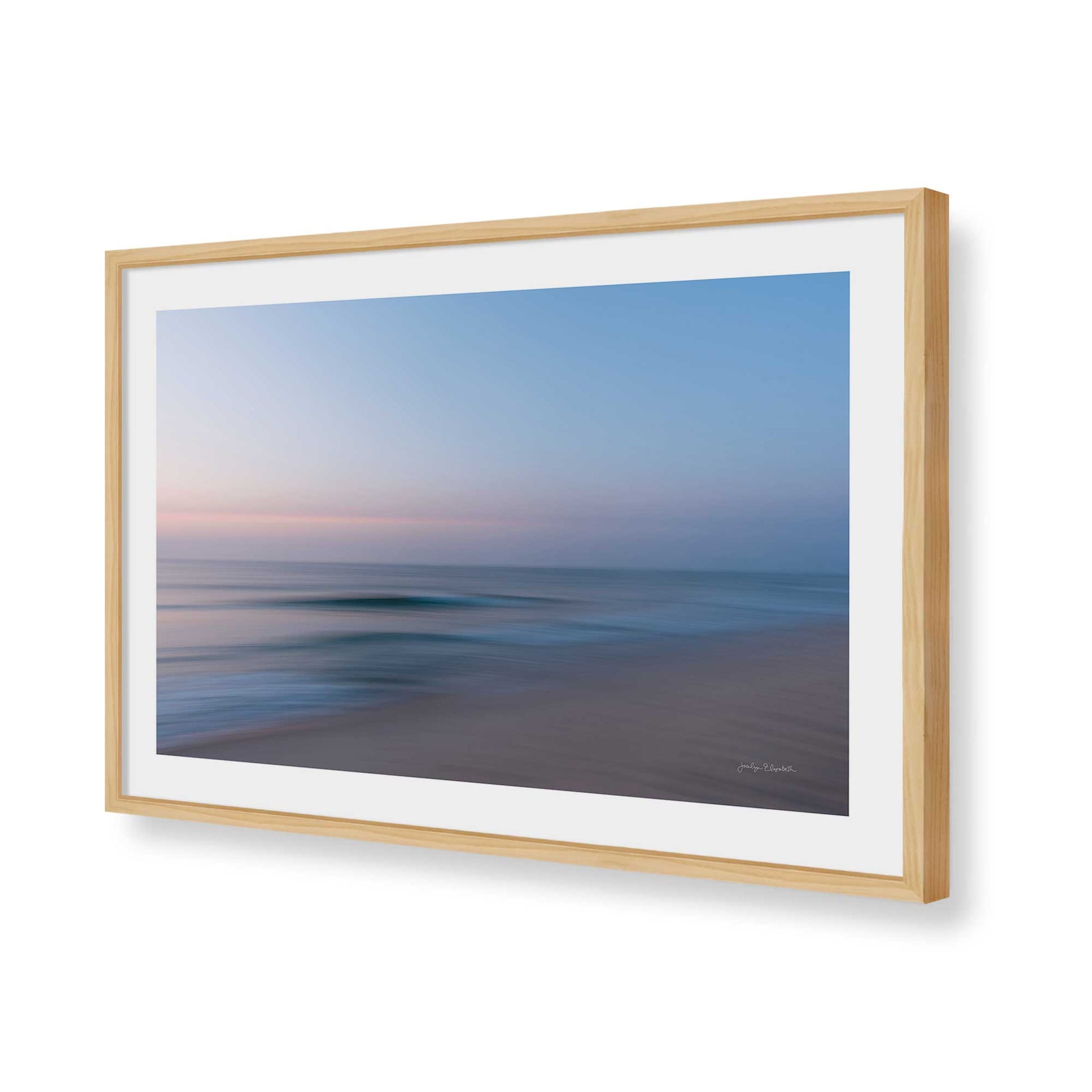 [Color:American Maple], Picture of art in a American Maple frame of the corner