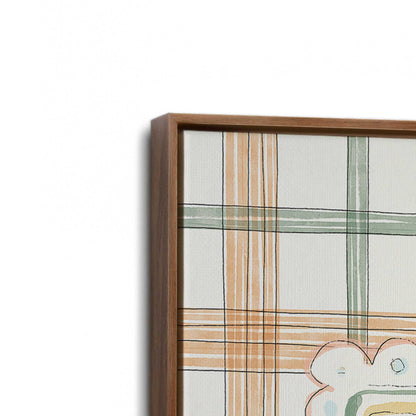 [Color:Walnut], Picture of art in a Walnut frame at an angle
