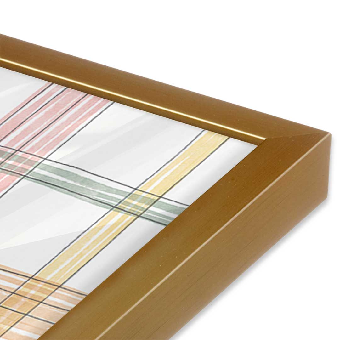 [Color:Polished Gold], Picture of art in a Polished Gold frame at an angle