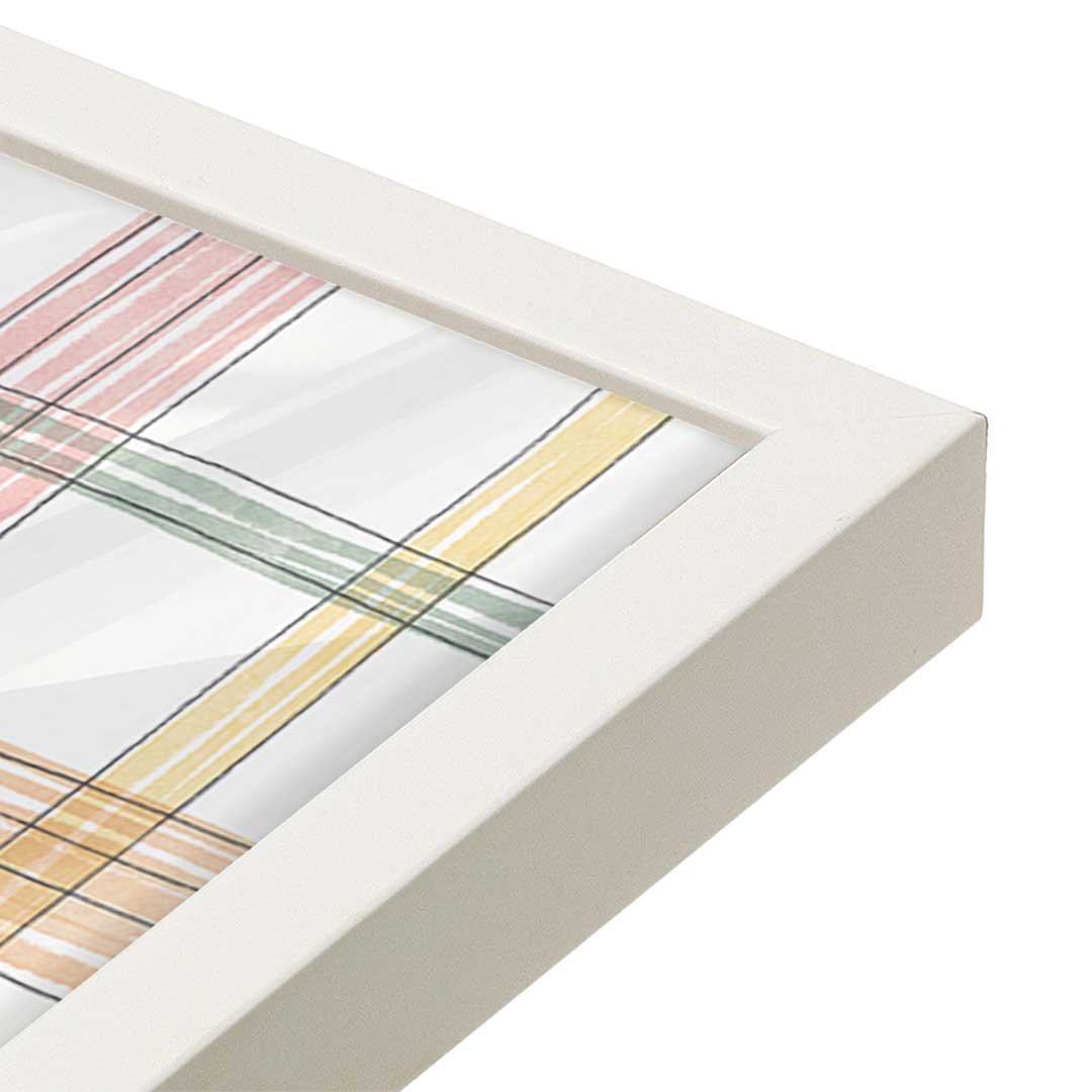 [Color:Opaque White], Picture of art in a Opaque White frame at an angle