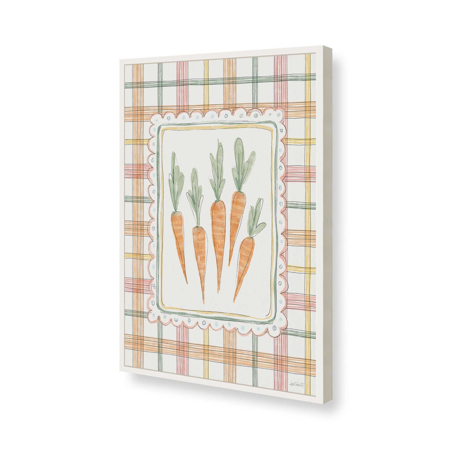 [Color:Opaque White], Picture of art in a Opaque White frame of the corner