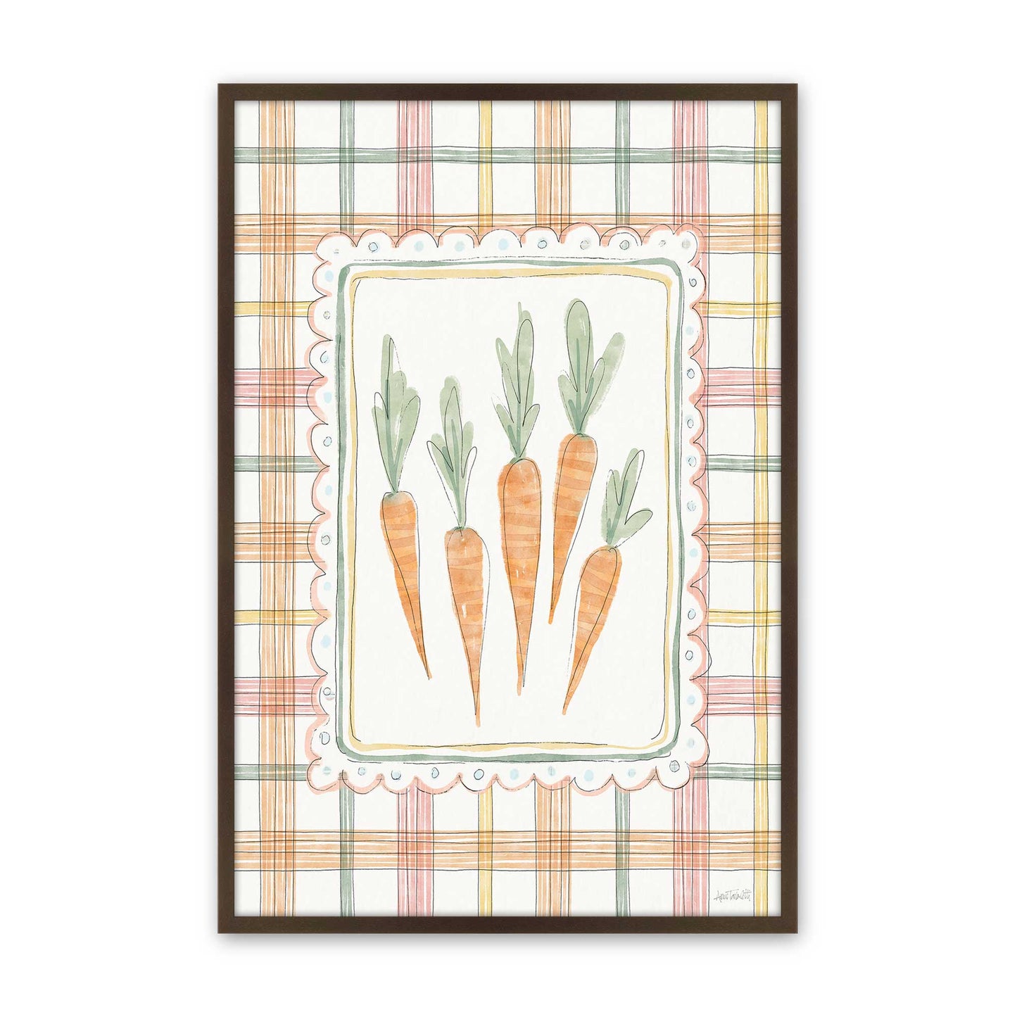 [Color:Brown], Picture of art in a Brown frame