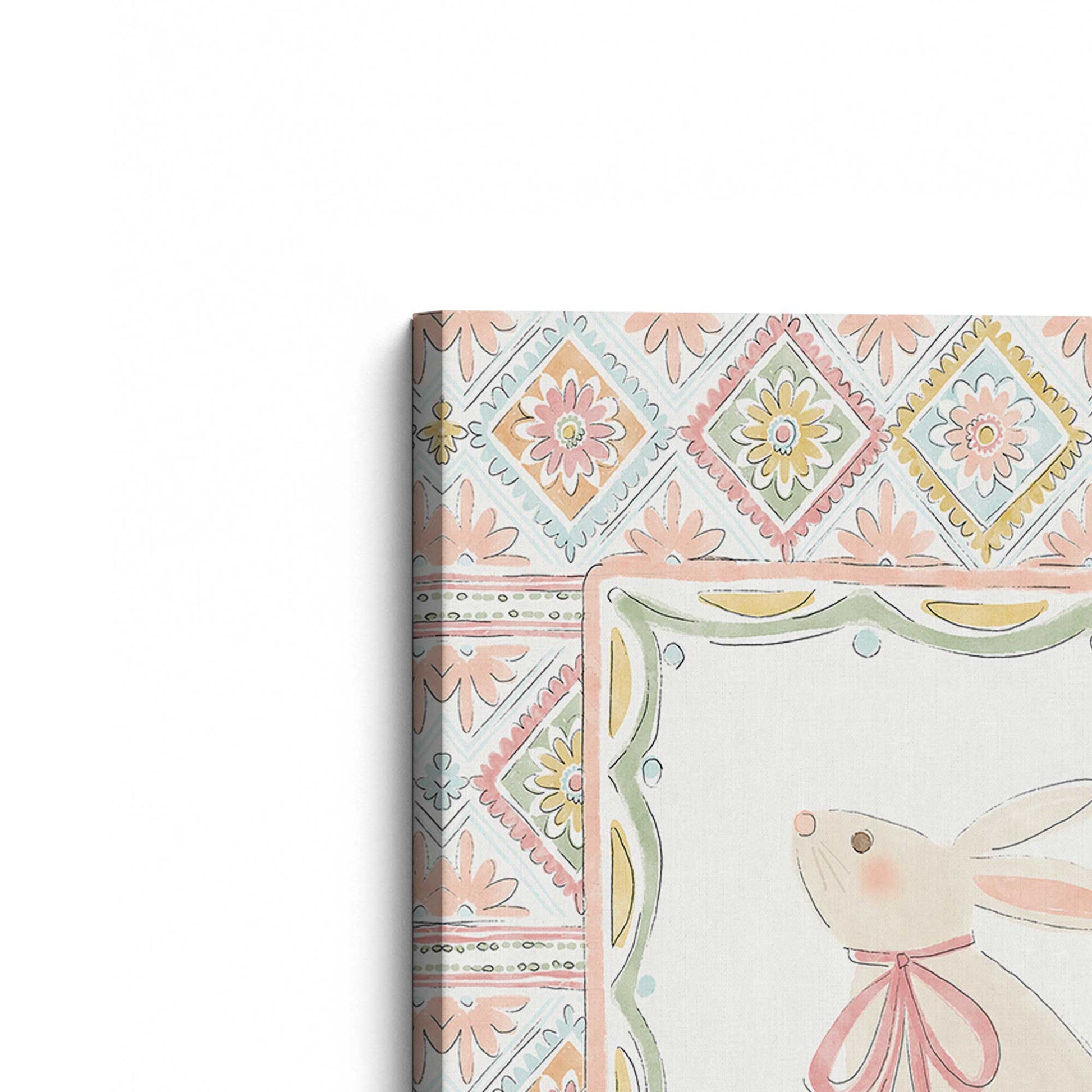 [Color:Stretched Canvas], Picture of the corner of the art
