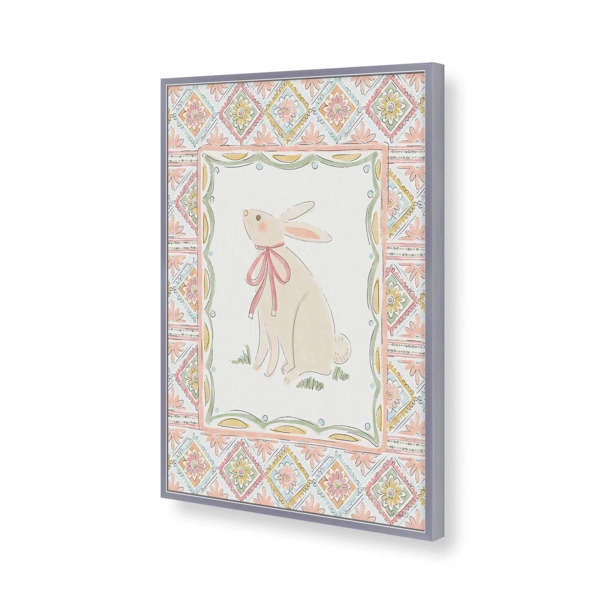 [Color:Polished Chrome], Picture of art in a Polished Chrome frame of the corner