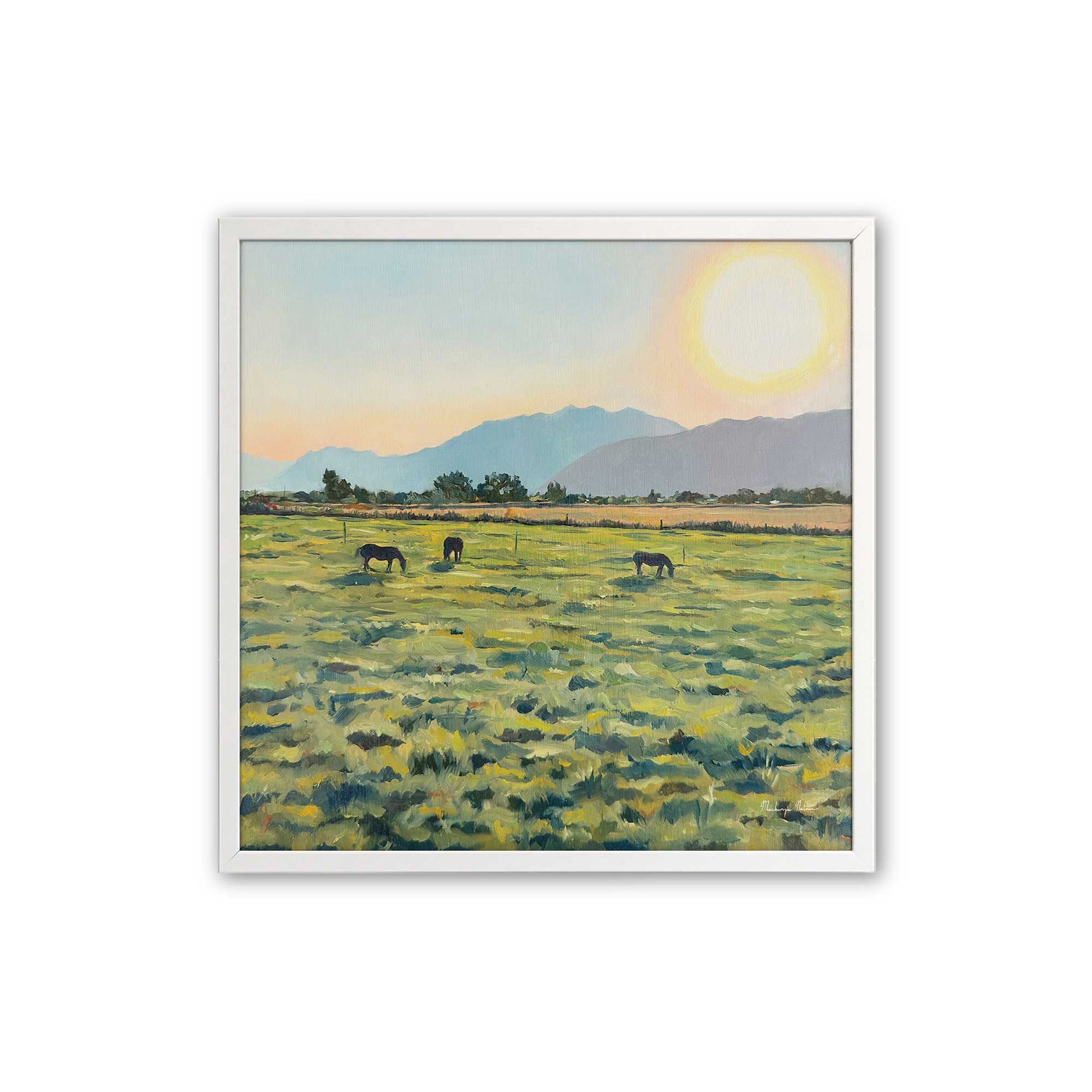 [Color:Opaque White], Picture of art in a Opaque White frame