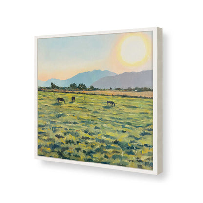 [Color:Opaque White], Picture of art in a Opaque White frame of the corner