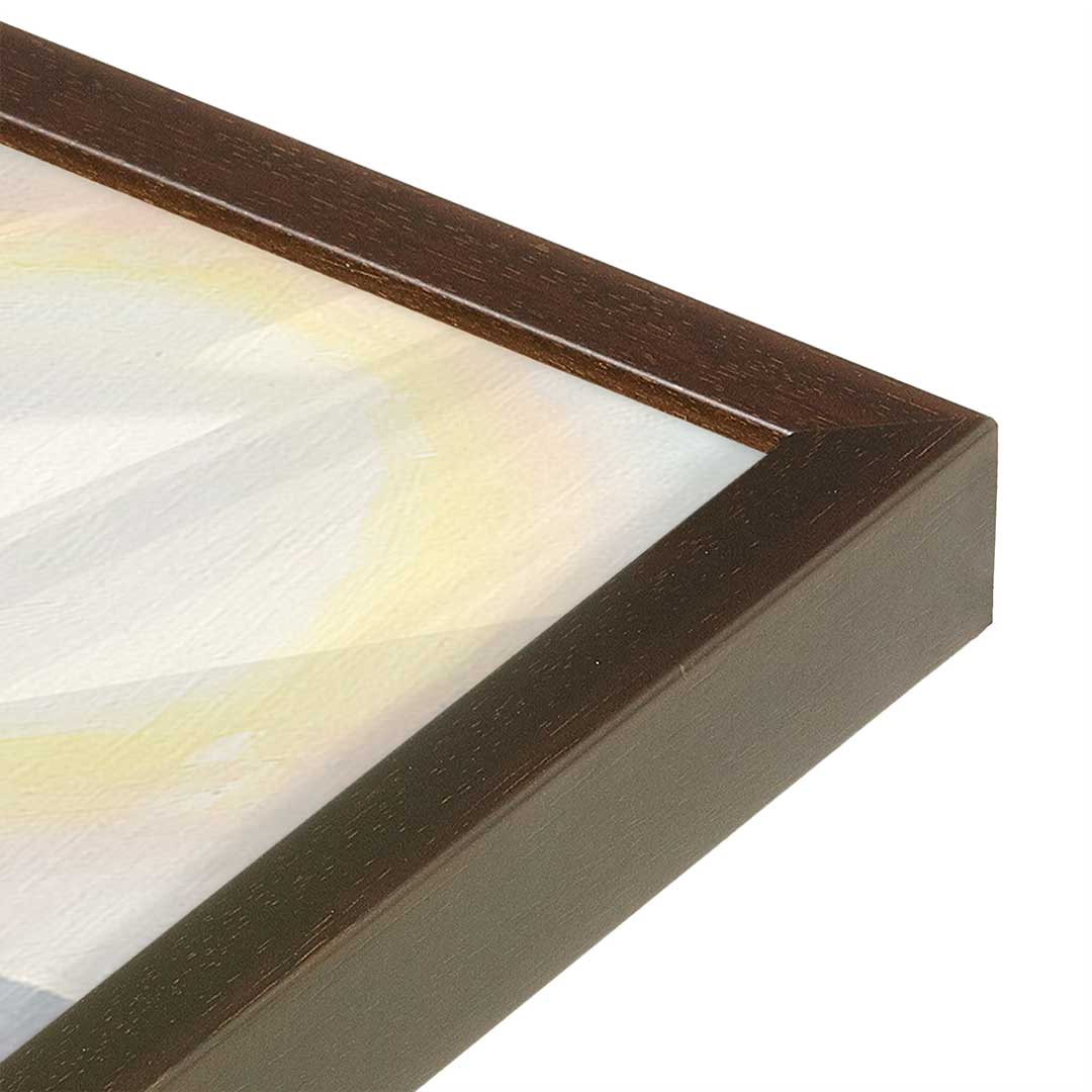 [Color:Espresso], Picture of art in a Espresso frame at an angle