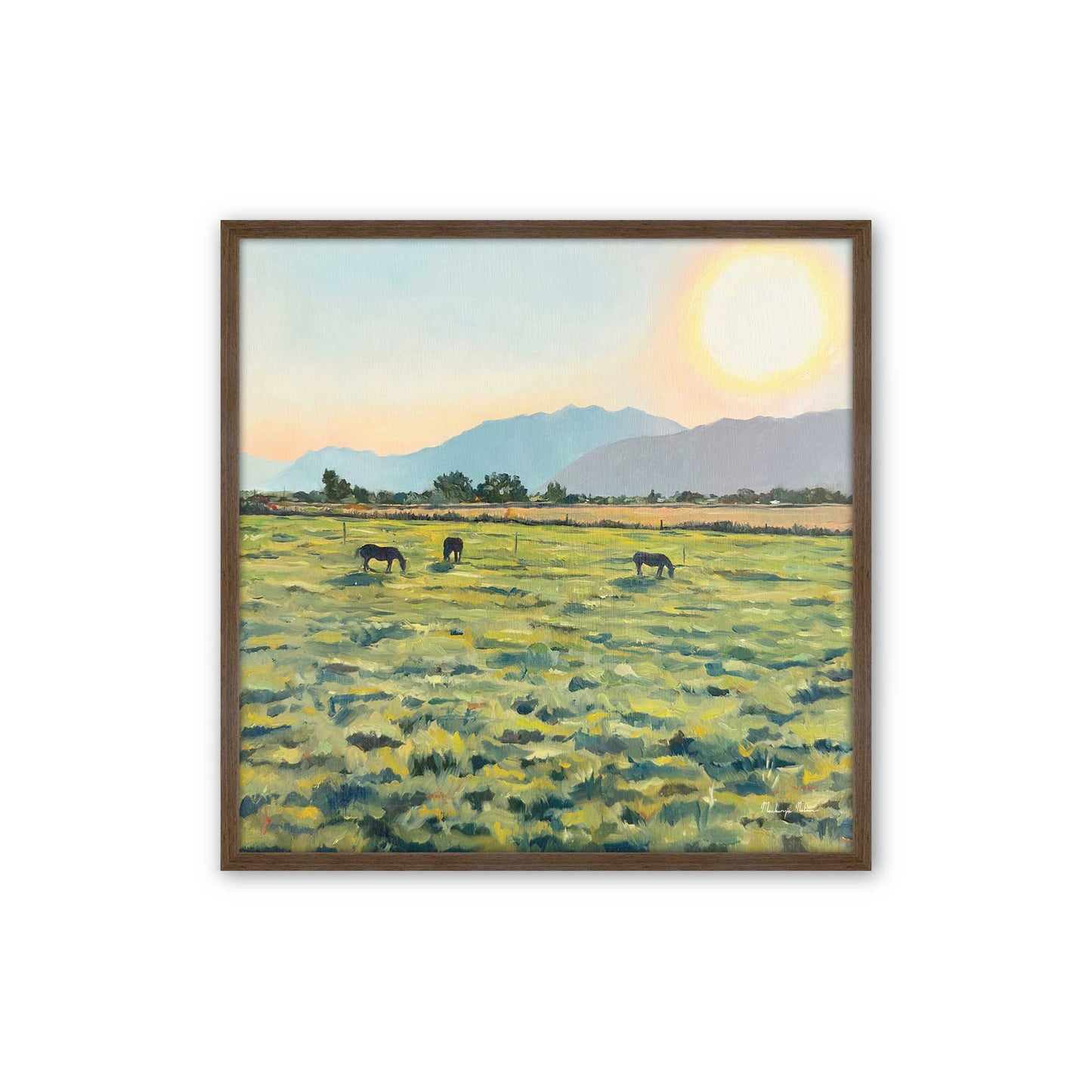 [Color:Walnut], Picture of art in a Walnut frame