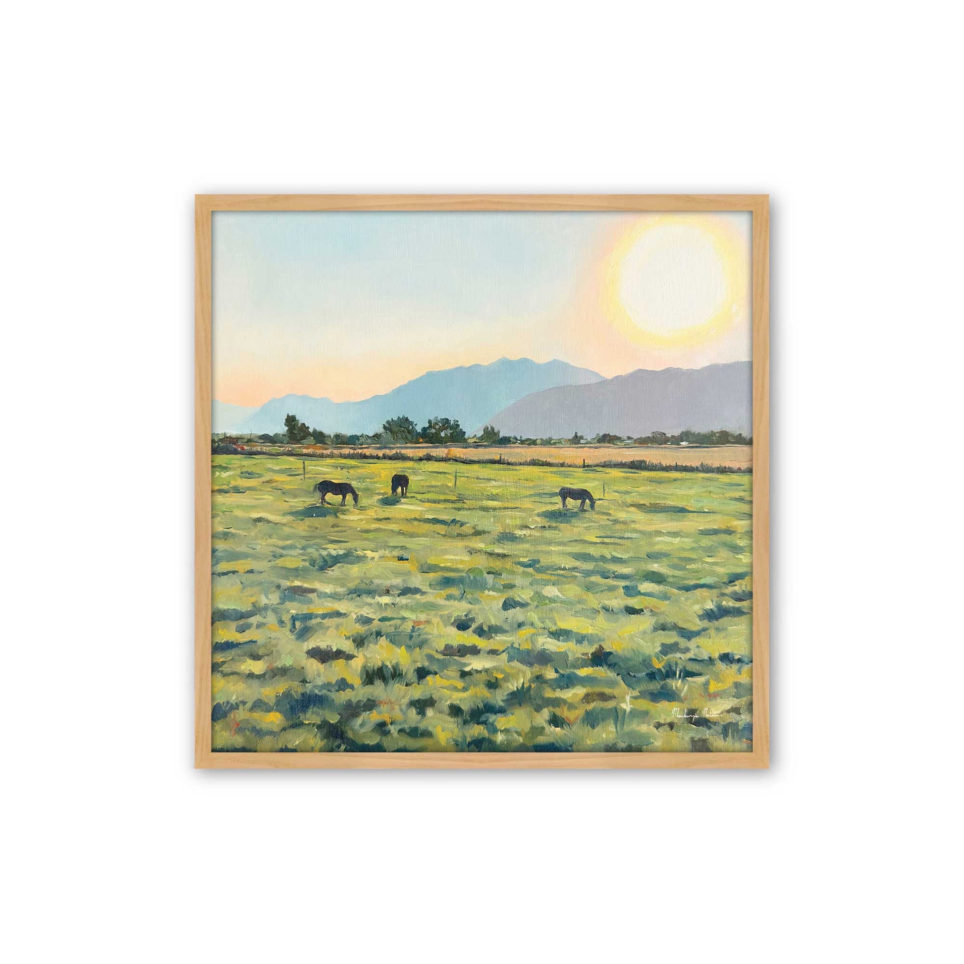 [Color:American Maple], Picture of art in a American Maple frame
