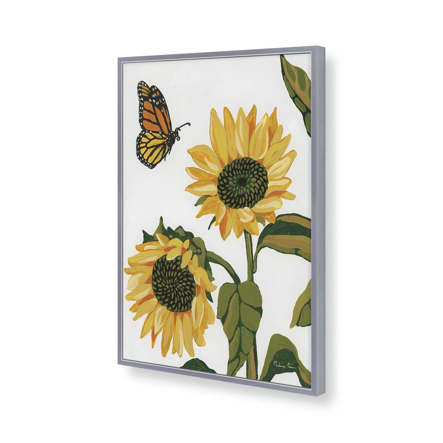 [Color:Polished Chrome], Picture of art in a Polished Chrome frame of the corner