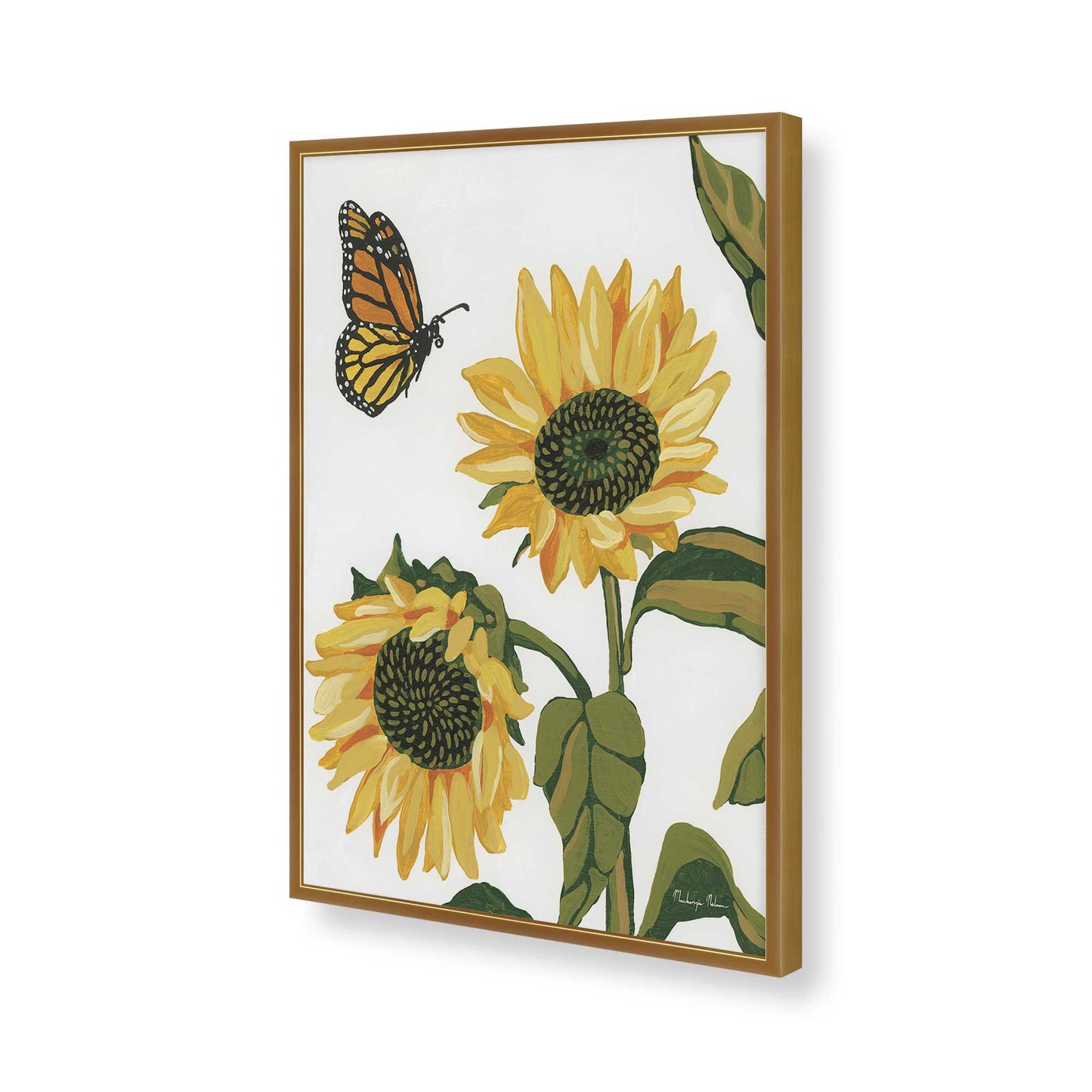 [Color:Polished Gold], Picture of art in a Polished Gold frame of the corner