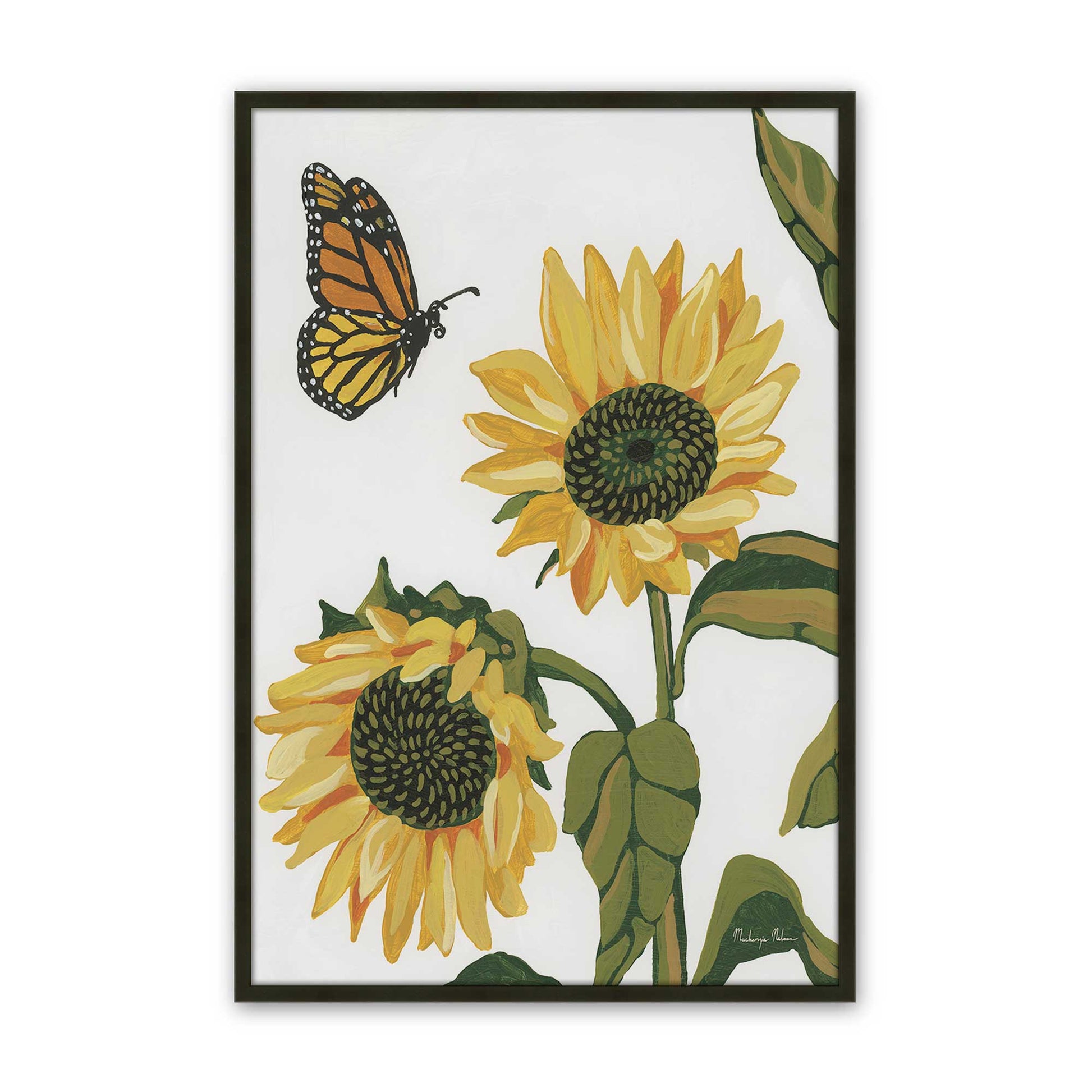 [Color:Satin Black], Picture of art in a Satin Black frame