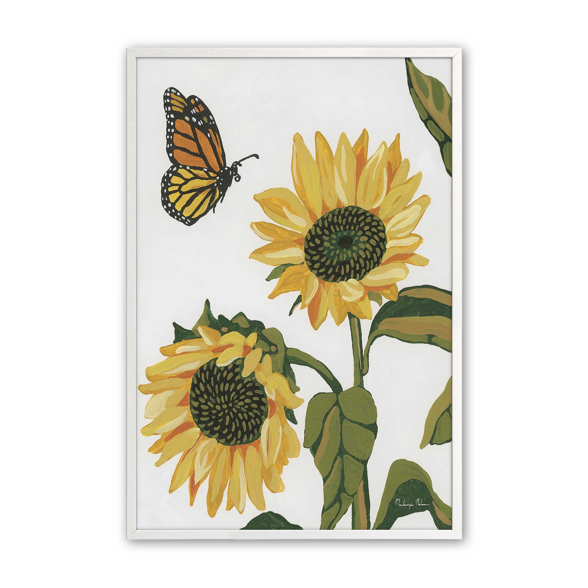 [Color:Opaque White], Picture of art in a Opaque White frame