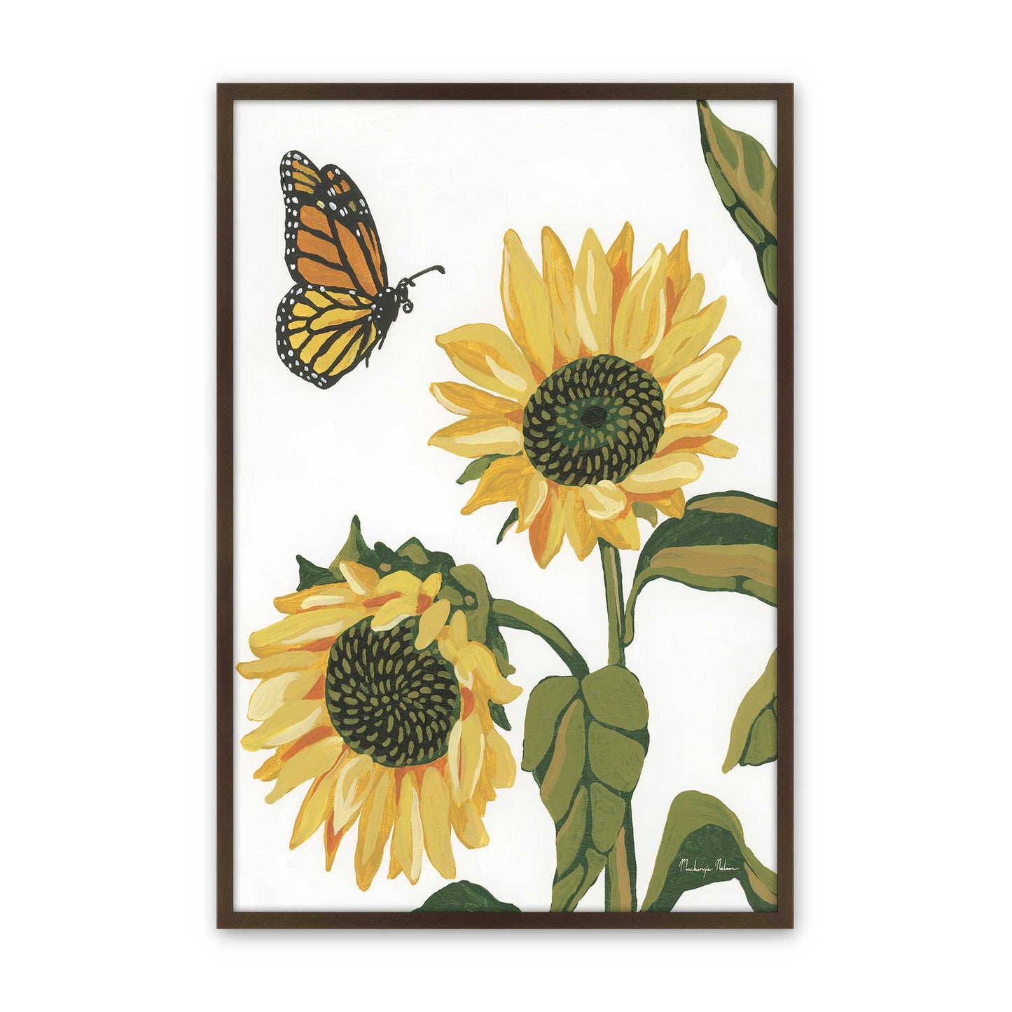 [Color:Brown], Picture of art in a Brown frame