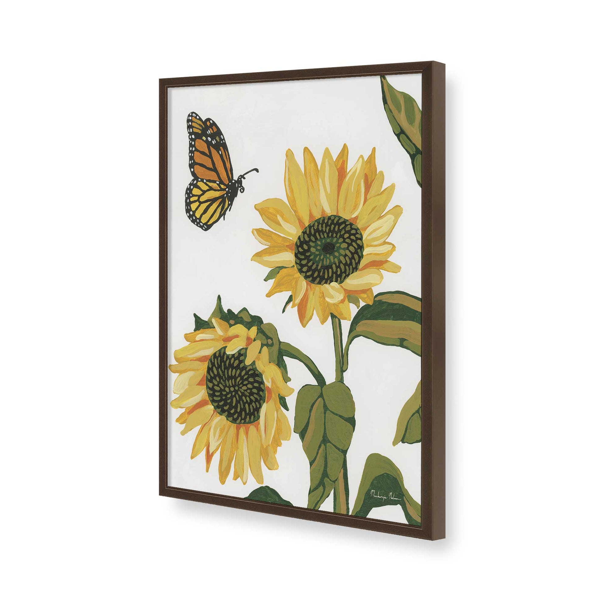 [Color:Belvinder Brown], Picture of art in a Belvinder Brown frame of the corner