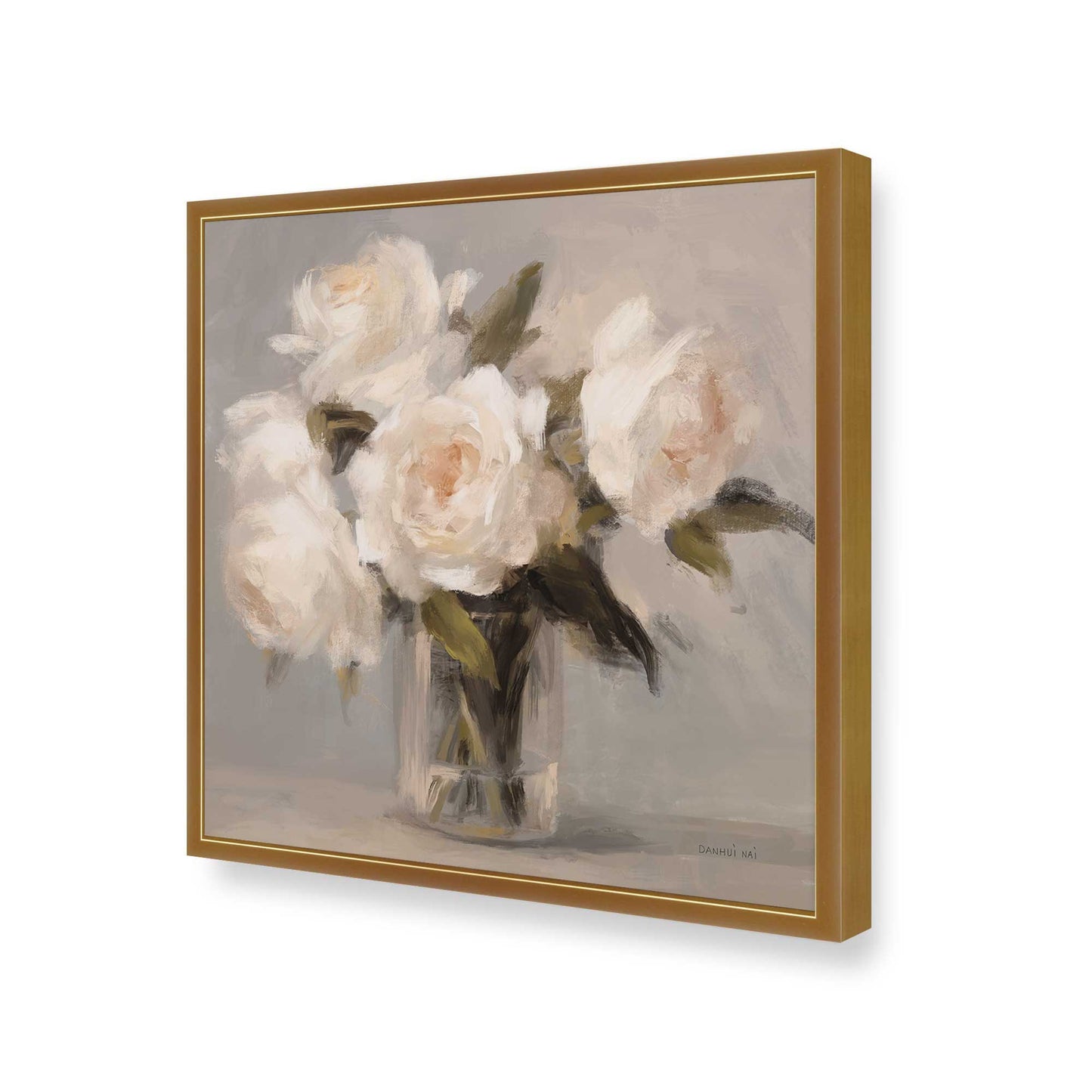 [Color:Polished Gold], Picture of art in a Polished Gold frame of the corner