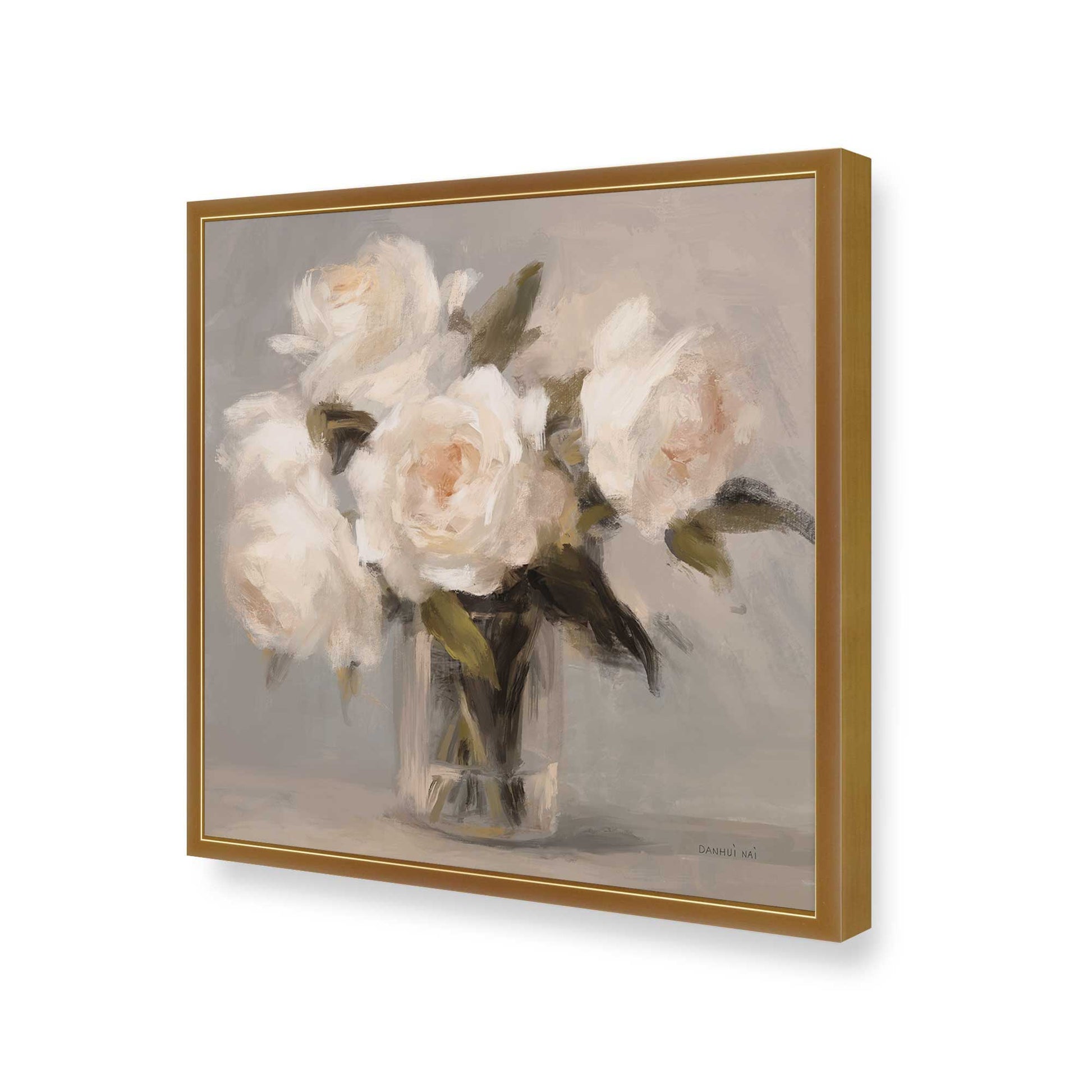 [Color:Polished Gold], Picture of art in a Polished Gold frame of the corner