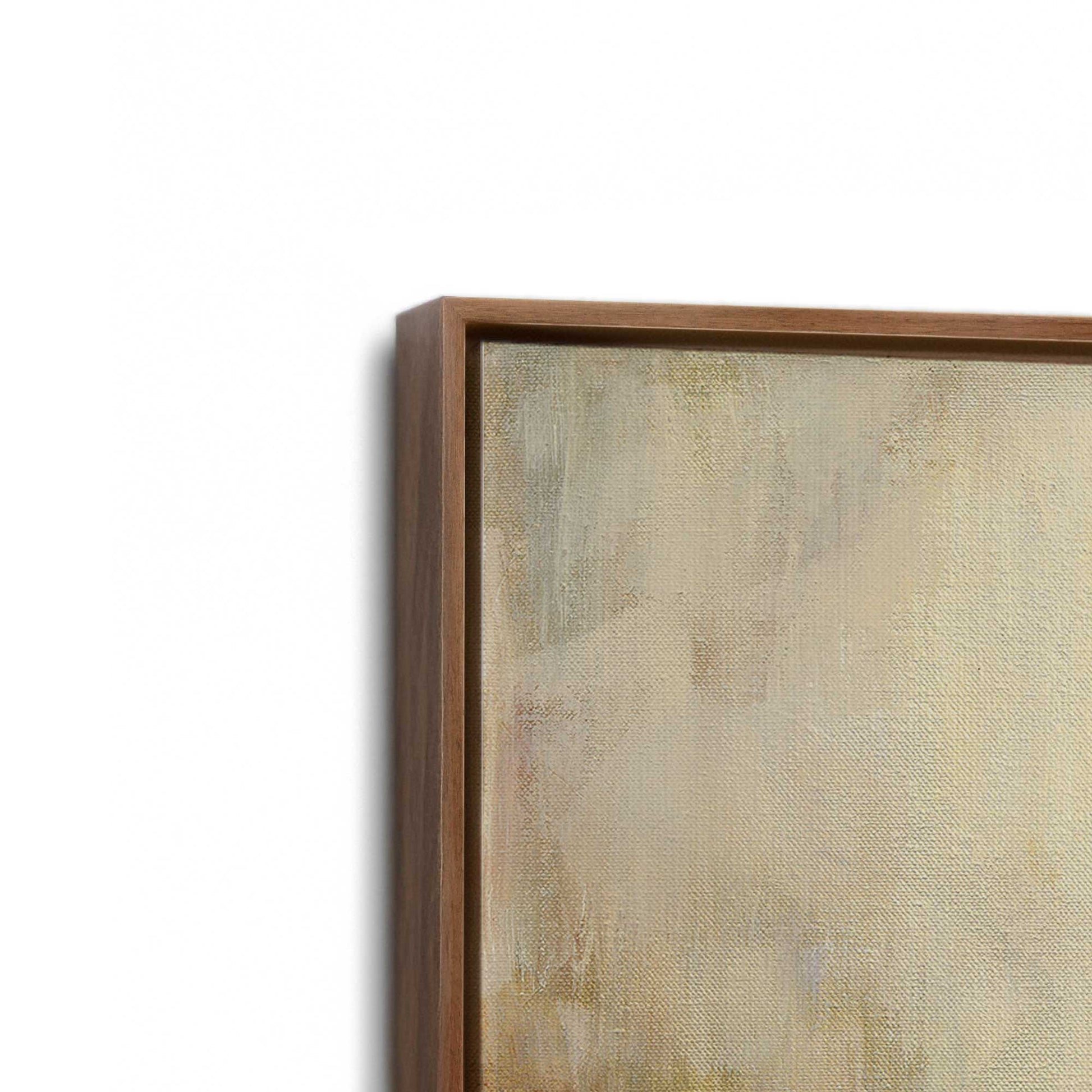 [Color:Walnut], Picture of art in a Walnut frame at an angle