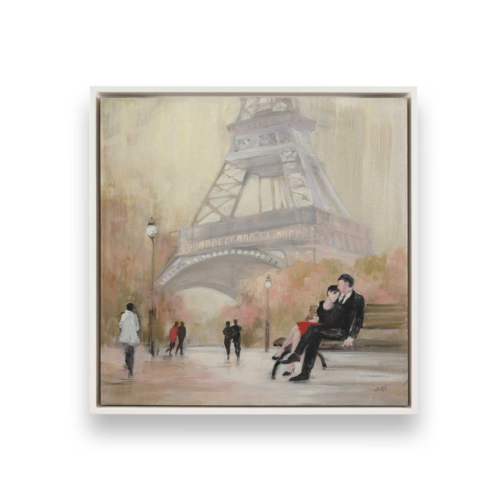 [Color:Opaque White], Picture of art in a White frame