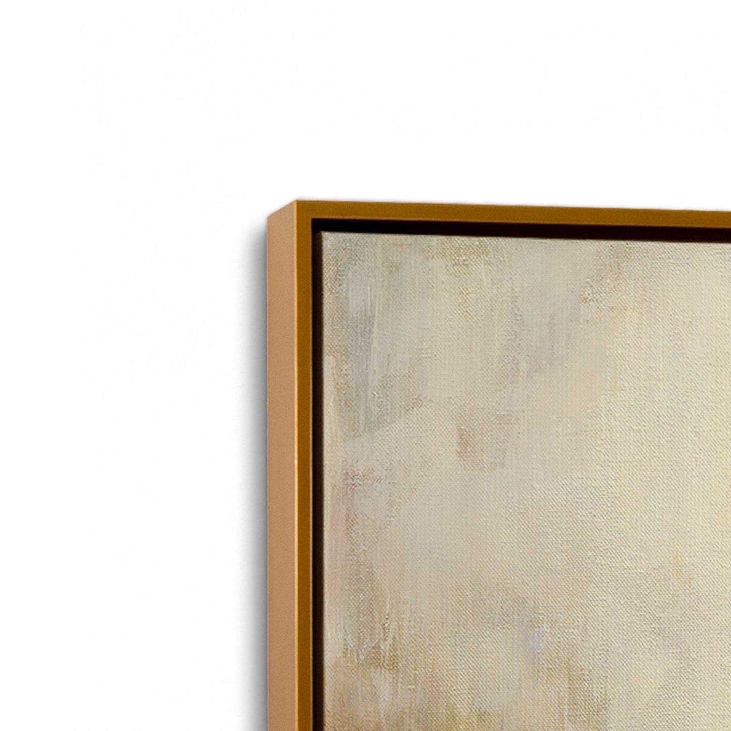 [Color:Polished Gold], Picture of art in a Polished Gold frame at an angle
